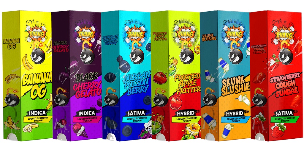 Bhang Bars Liquid Diamond Fusion THC Vapes 2g - Skunk Slushie
